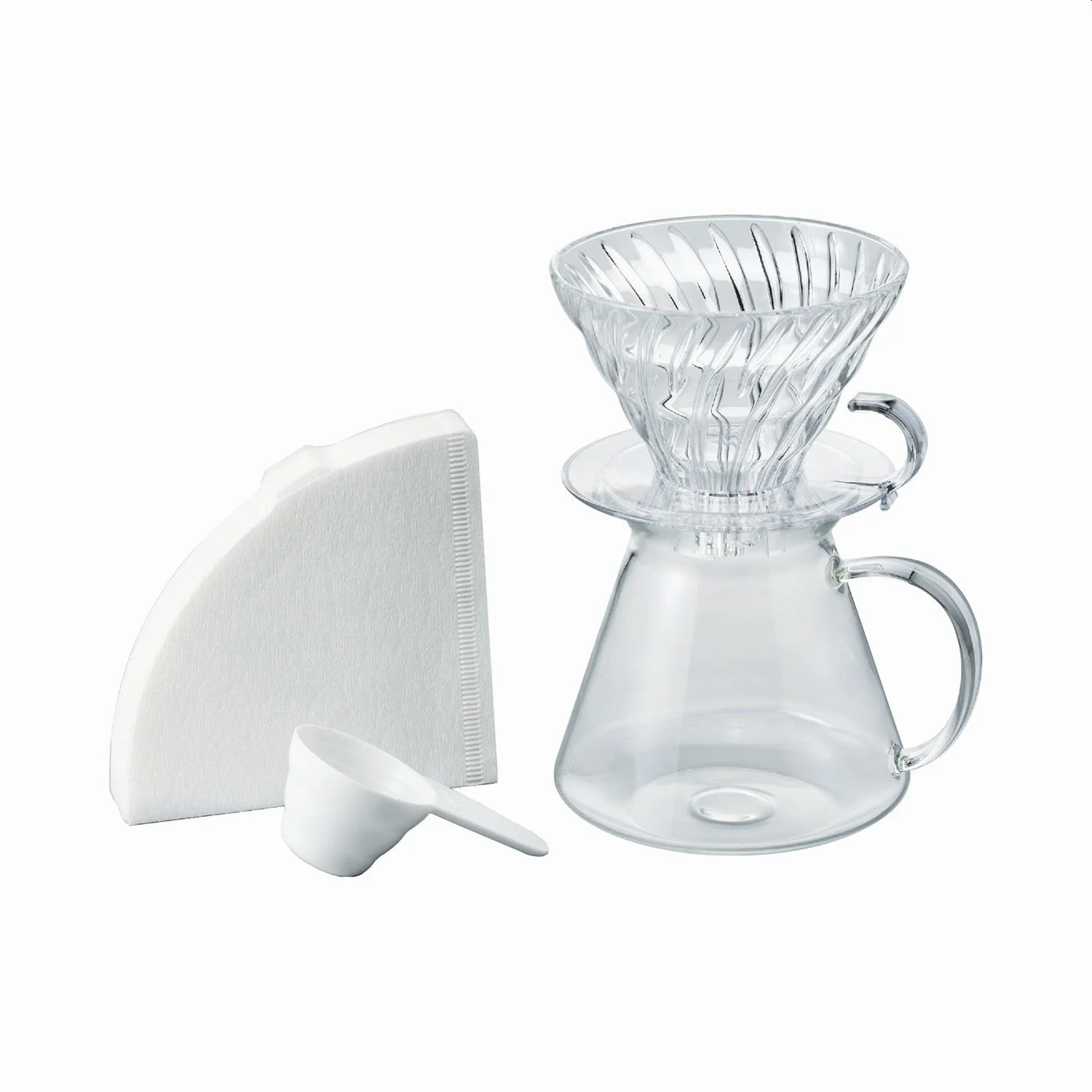 Hario Skerton N and Simply Hario V60 Glass Brewing Kit - Image 3